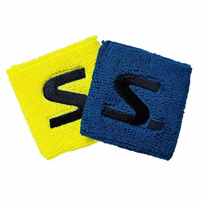 Salming polsband (8cm - 2pack) Hoofd/ polsbanden Salming Geel; Blauw 