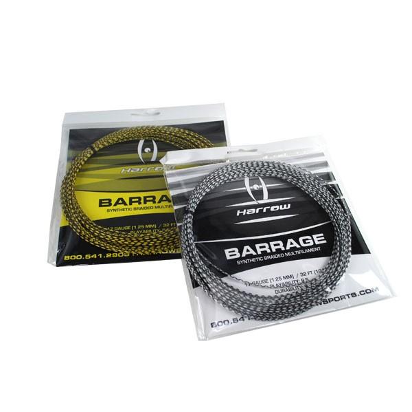 Harrow Barrage Squash String (10m), Black/White, 1.25mm Squash bespanning Harrow 