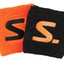Salming polsband (8cm - 2pack) Hoofd/ polsbanden Salming Zwart; Oranje 