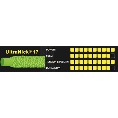 Ashaway Ultanick 17 (110m) Green 1.25mm Squash bespanning Ashaway